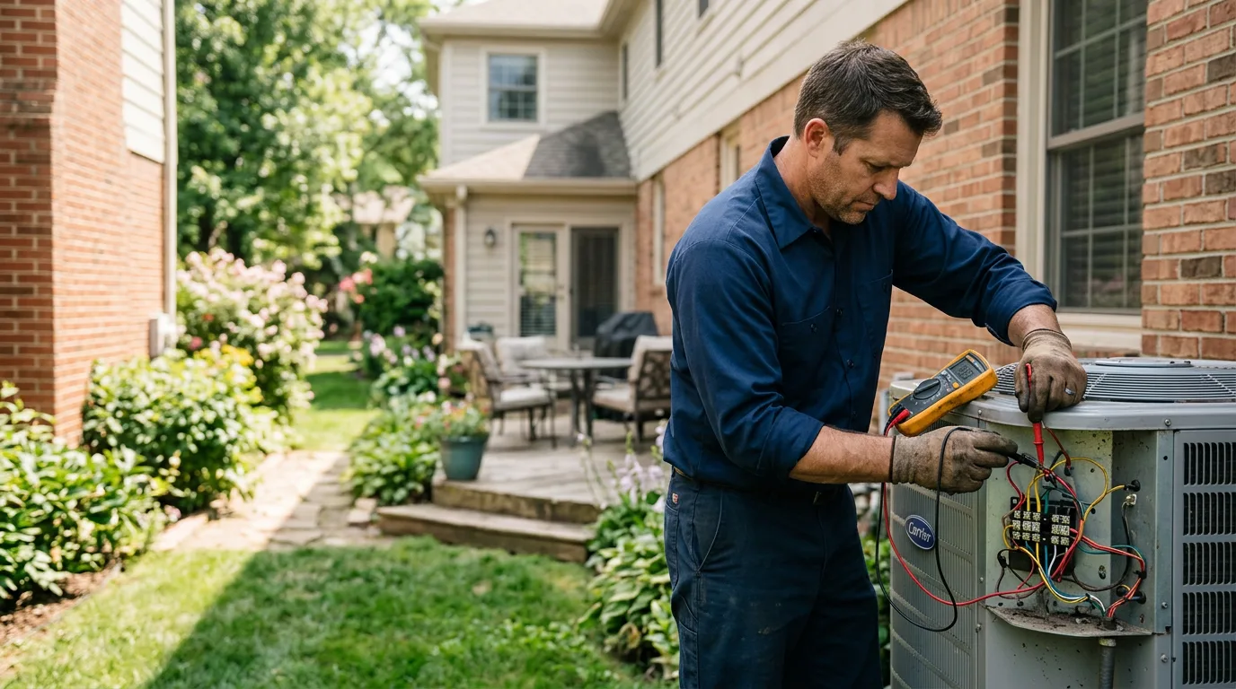 HVAC technician working near Sulphur Bluff, TX